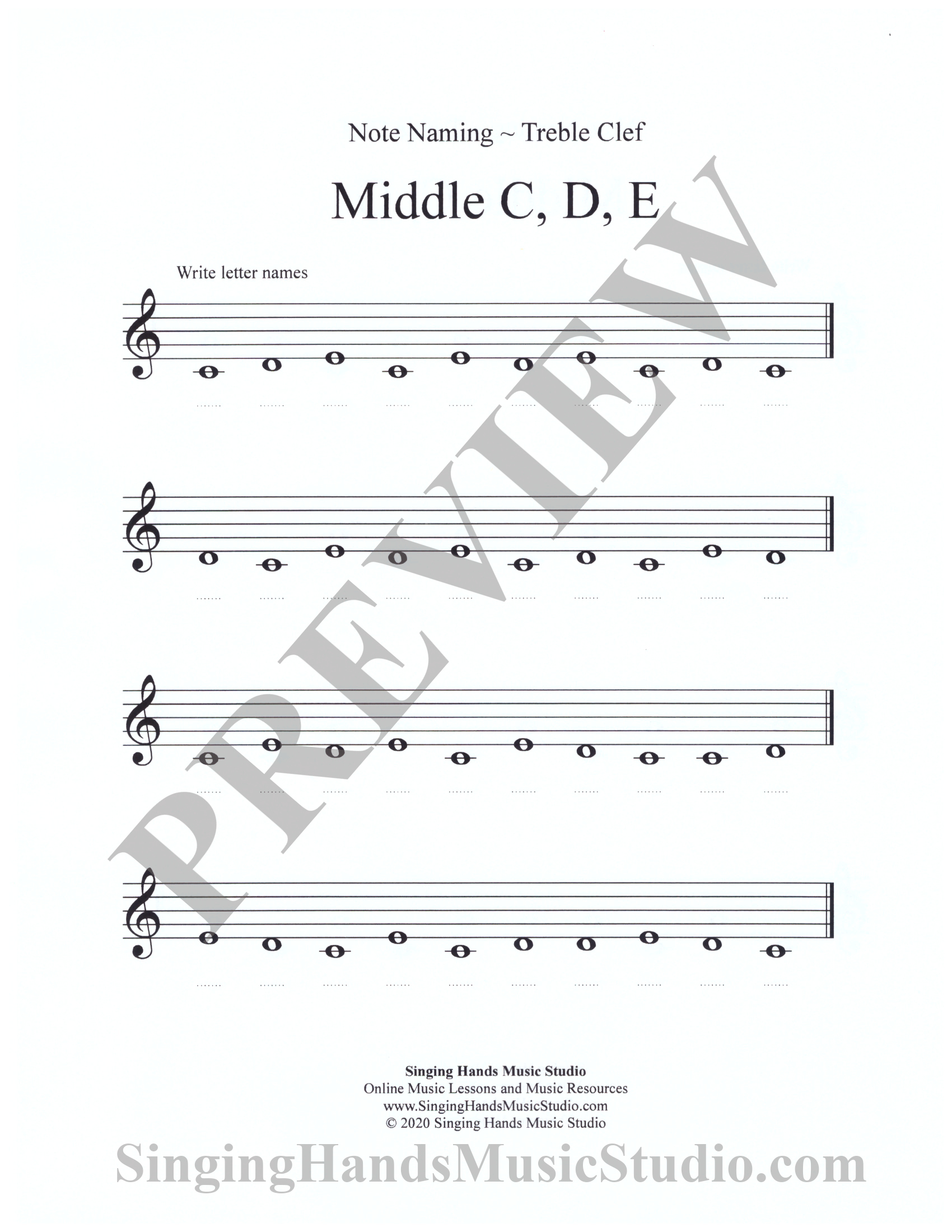 treble-clef-notes-worksheet