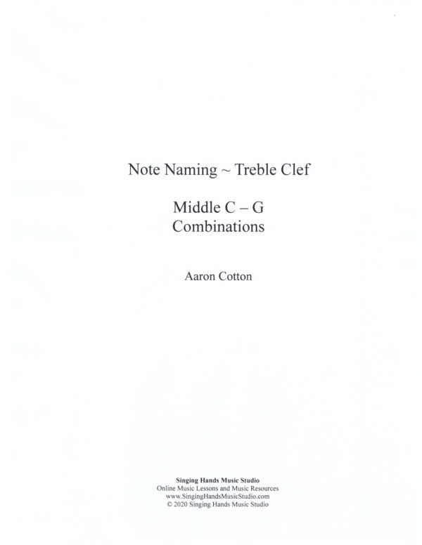 Note Reading Practice Worksheets Treble Clef